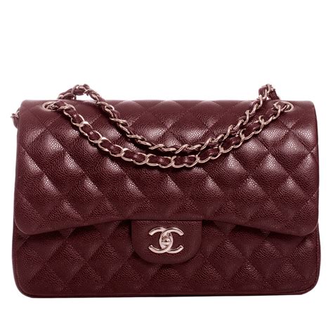 burgundy bag chanel